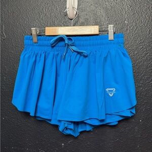 Women’s Luogongzi Vibrant Blue Athletic Shorts